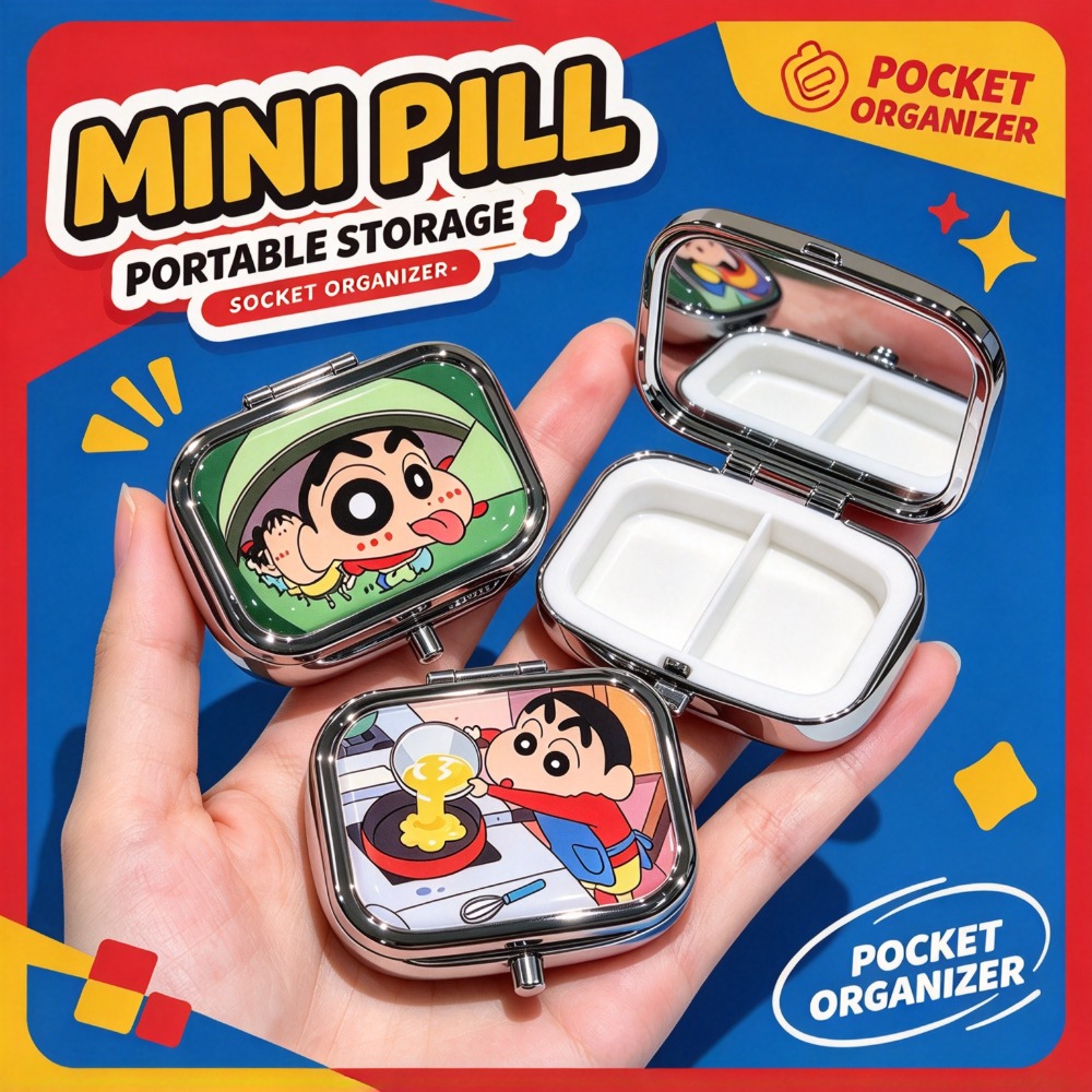 Case Fans - Crayon Shin-chan Mini verzegelde metalen blikdoos,
