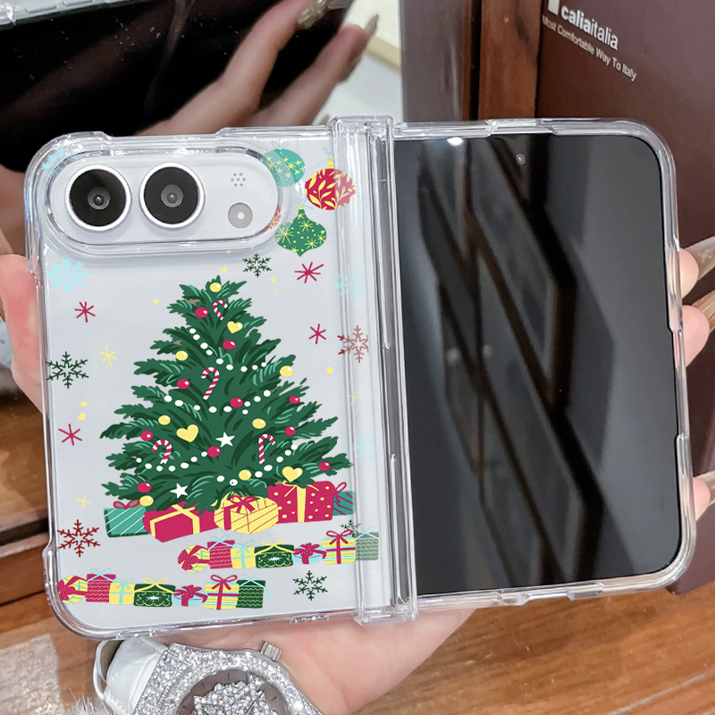 Computer Case - Telefoonhoesje met kerstboommotief voor iPhone Duo,