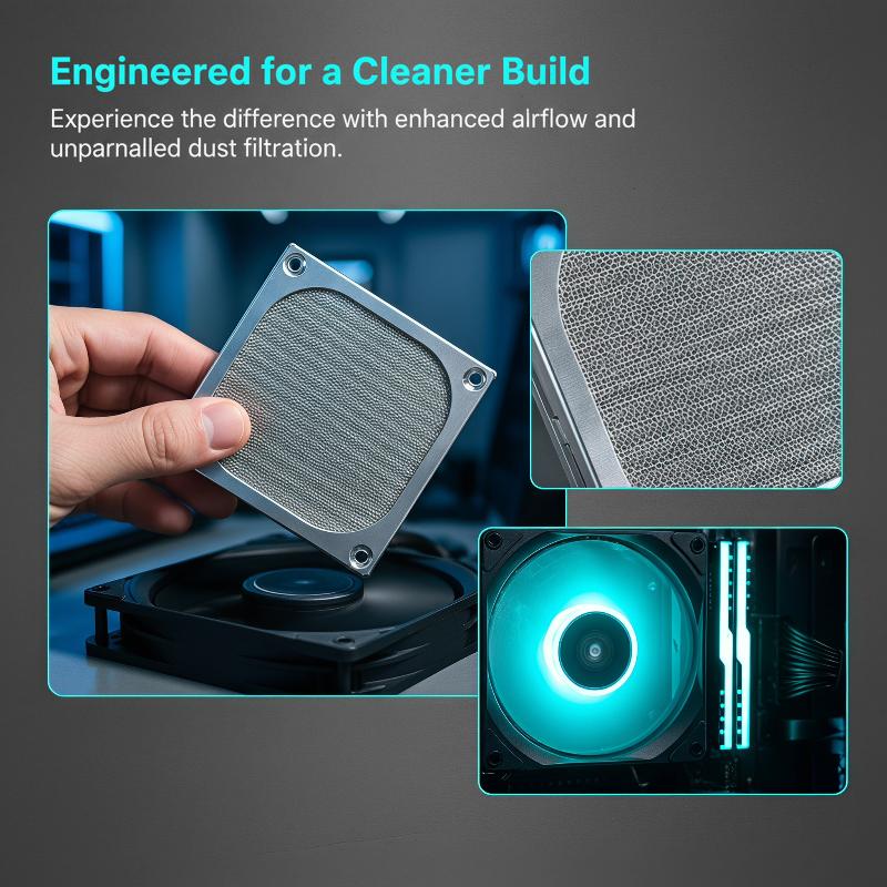 Metalen koelventilator stofbes - Dust Filter Pc recensie en prijs